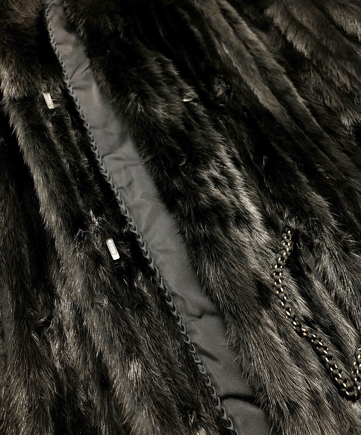 中古・古着通販】SAGA MINK (サガミンク) ファーコート ブラック