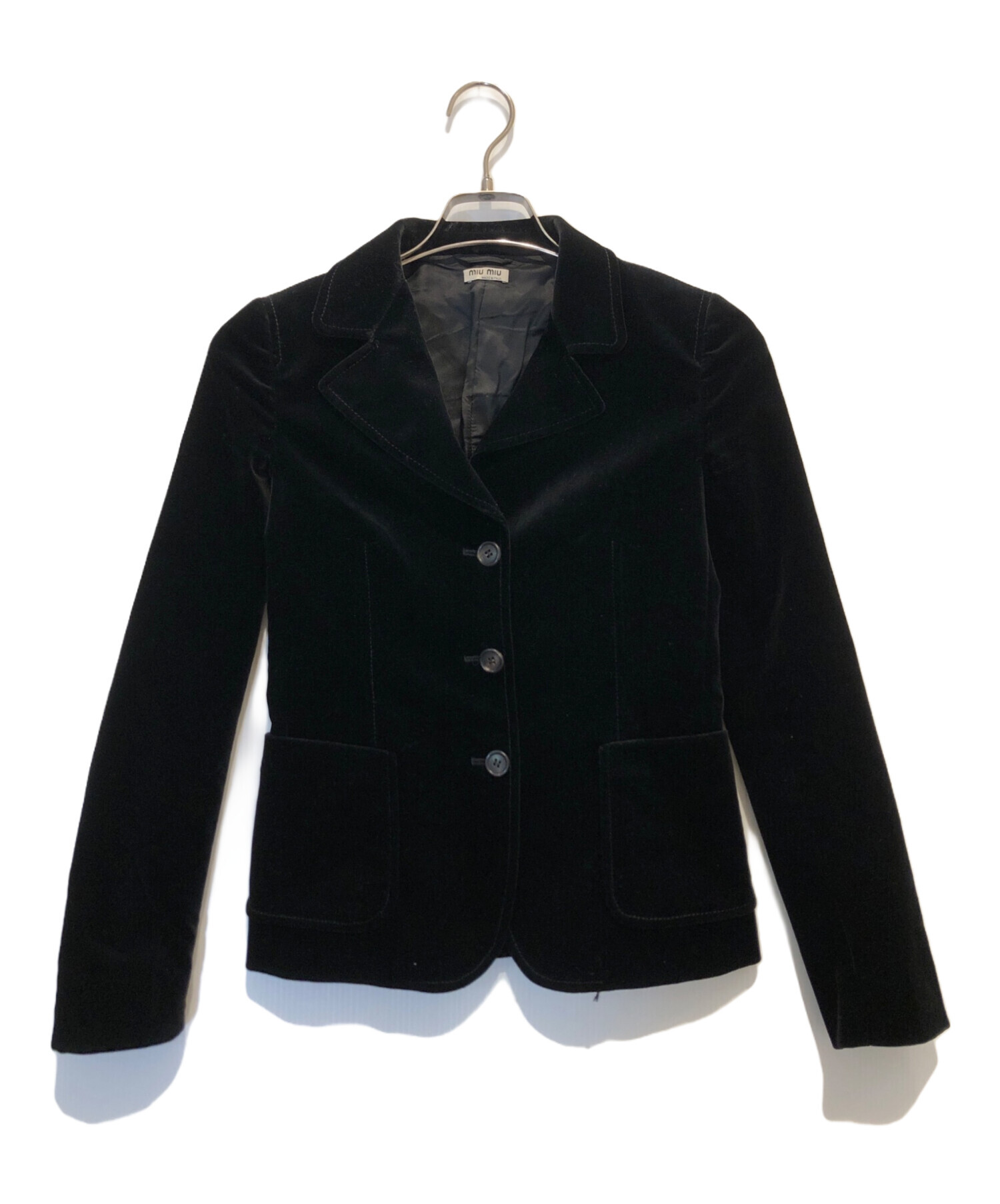 中古・古着通販】MIU MIU (ミュウミュウ) ベロアテーラードジャケット