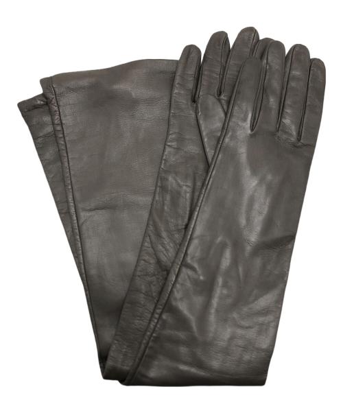 PRADA プラダ　手袋　本革　未使用品に近い 中古・古着通販】PRADA (プラダ) レザーグローブ グレー サイズ:7 1/2
