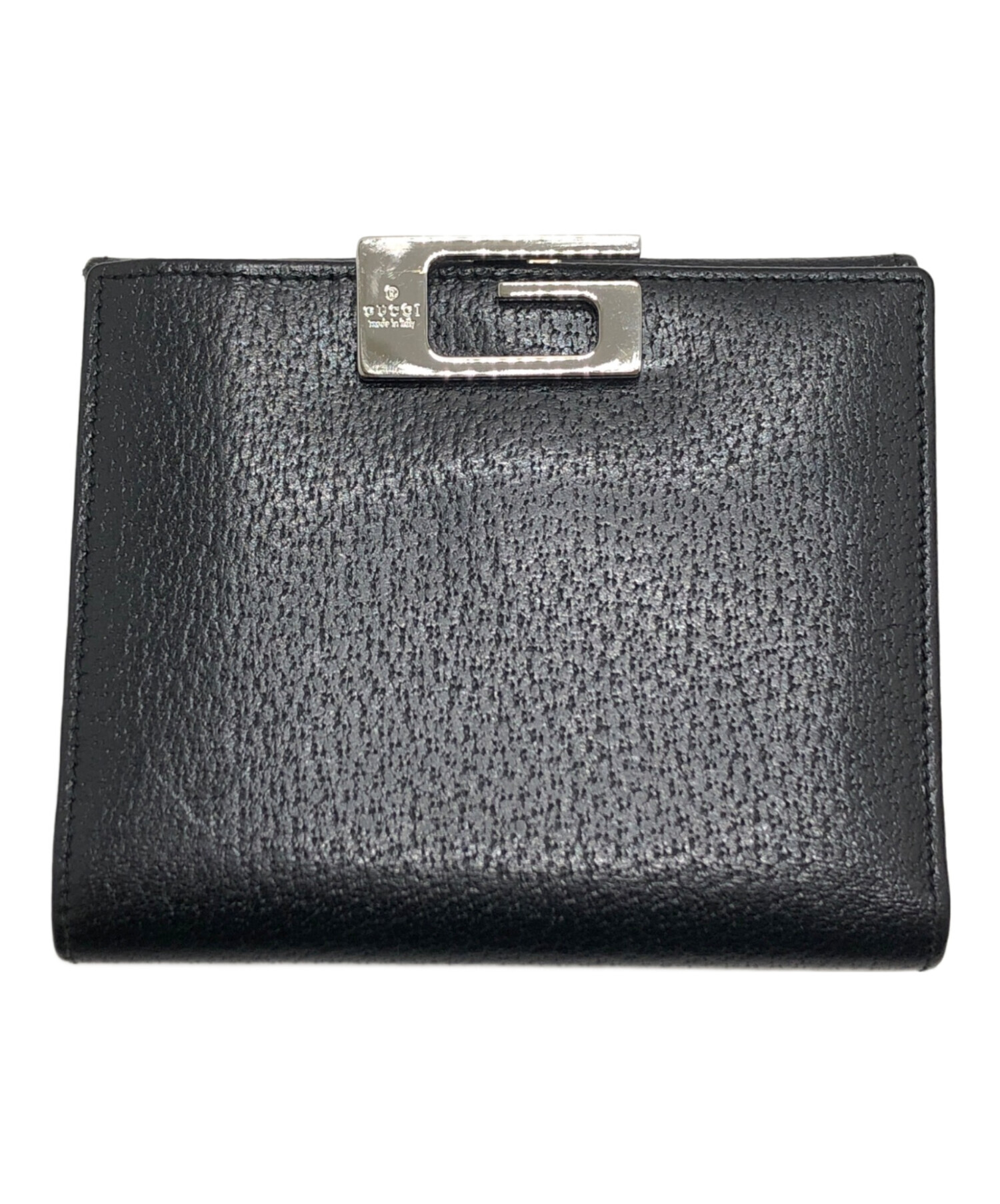 中古・古着通販】GUCCI (グッチ) 2つ折り財布 ブラック サイズ:表記