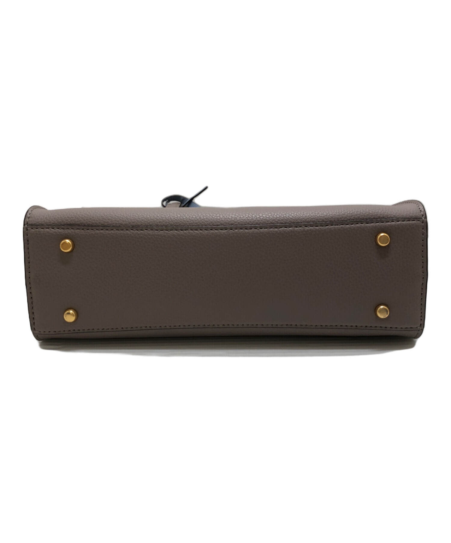 極美品】Tory Burch ウォーカー スモール サッチェル グレージュ 中古 