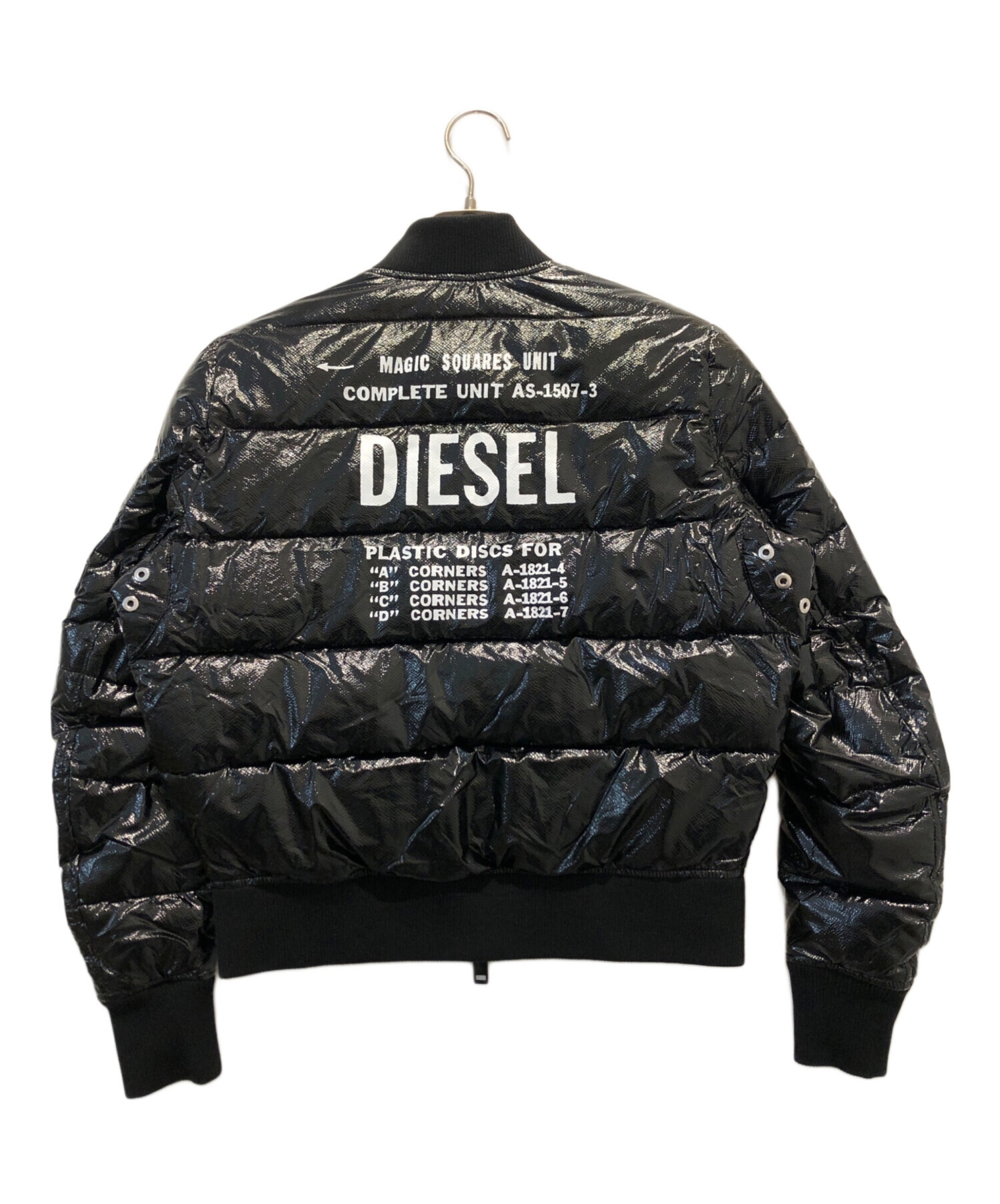 未使用級‼︎ DIESEL バックプリント 中綿 ジャケット 中古・古着通販】DIESEL (ディーゼル) バックロゴ中綿ジャケット