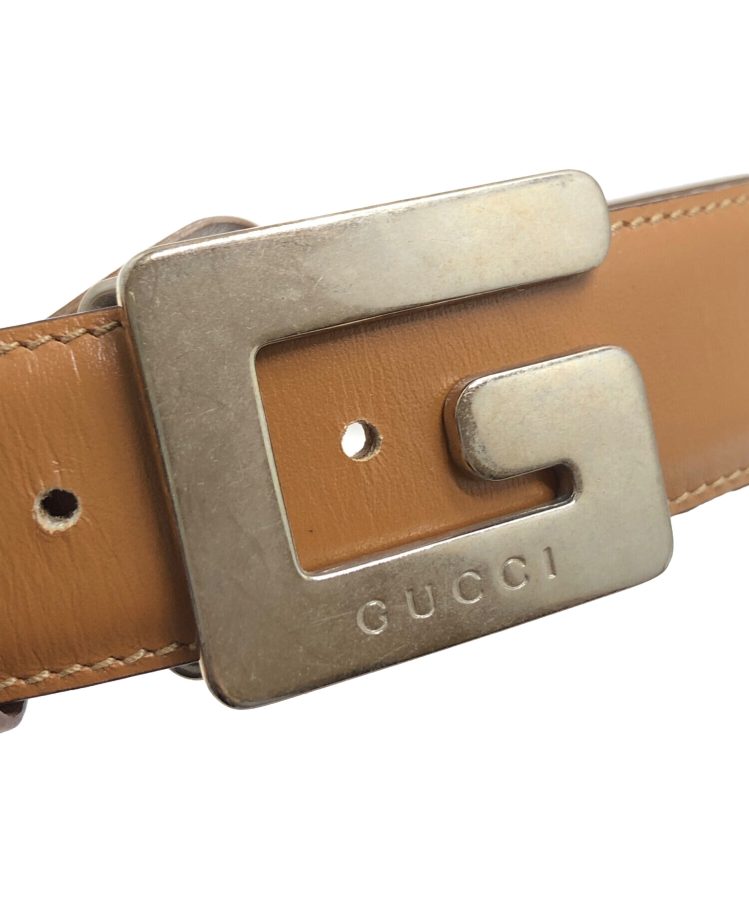 中古・古着通販】GUCCI (グッチ) ベルト ブラウン サイズ:表記なし