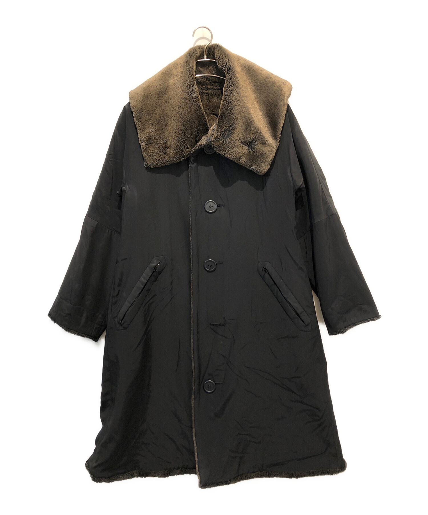 中古・古着通販】ISSEY MIYAKE (イッセイミヤケ) フェイクファーコート