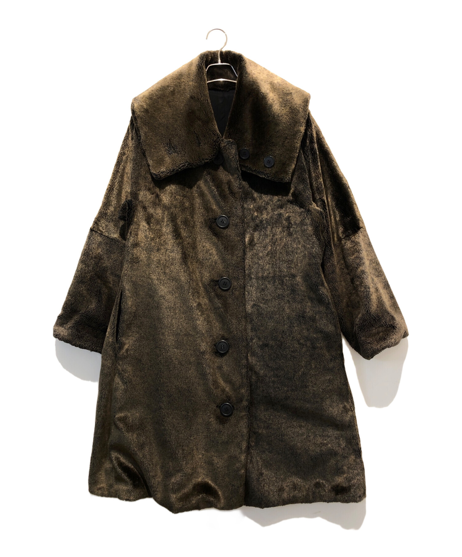 中古・古着通販】ISSEY MIYAKE (イッセイミヤケ) フェイクファーコート