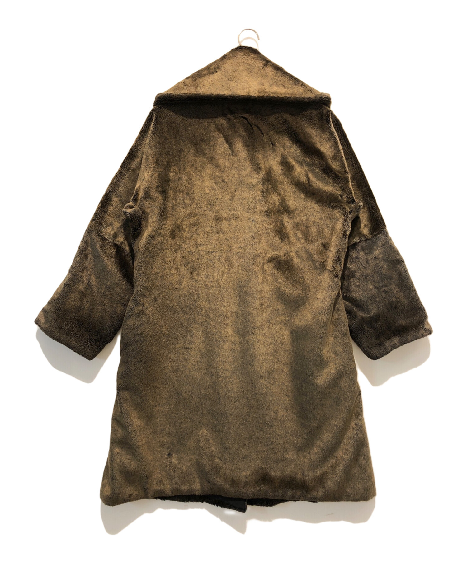 【me ISSEY MIYAKE】20AW リバーシブル ファーコート F 中古・古着通販】ISSEY MIYAKE (イッセイミヤケ) フェイクファーコート