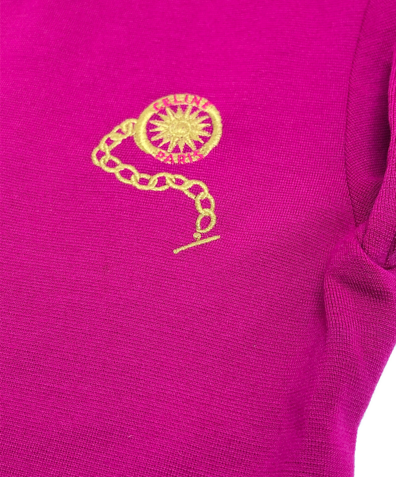 中古・古着通販】CELINE (セリーヌ) ハイネックニット ピンク サイズ