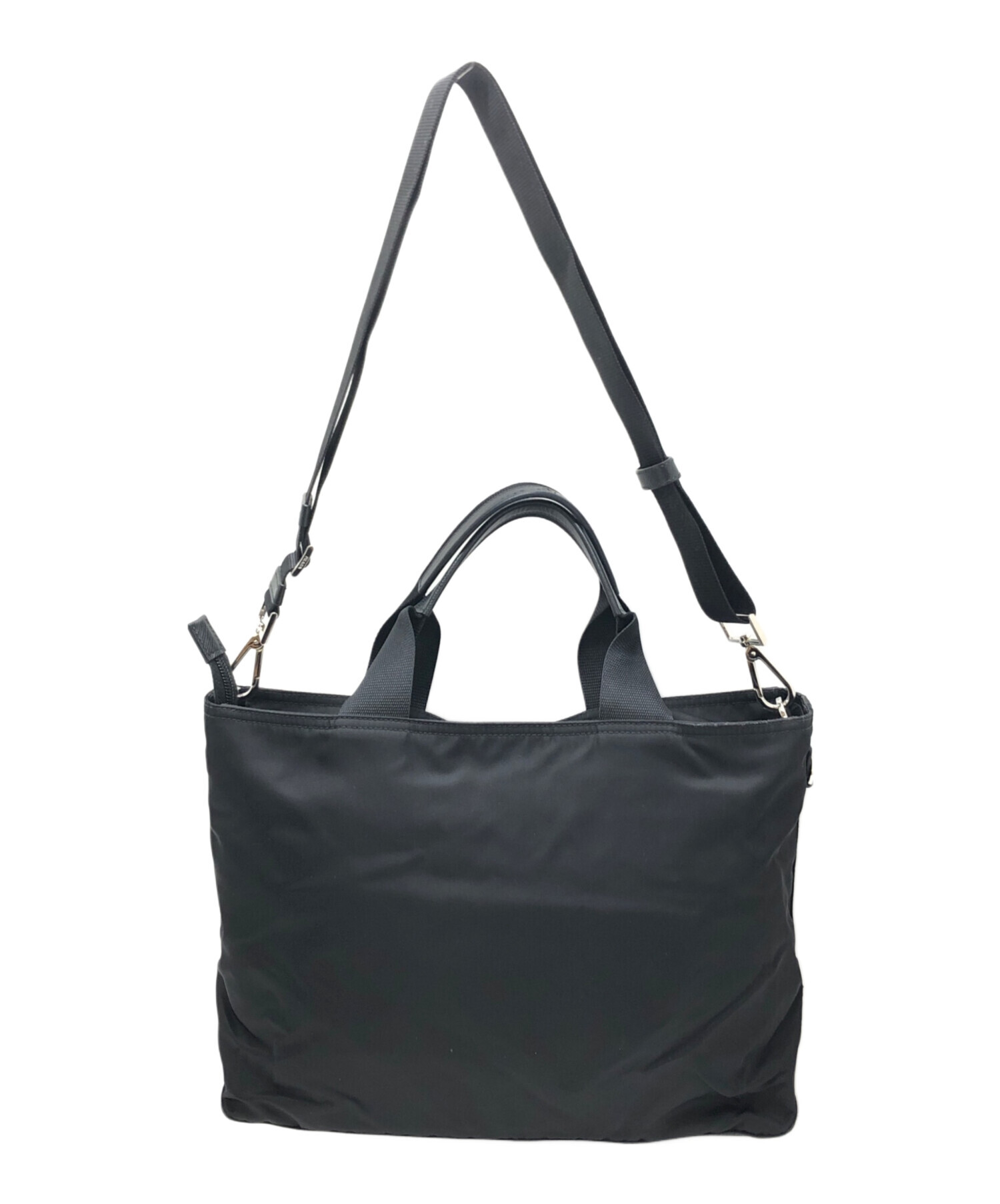 中古・古着通販】PRADA (プラダ) ナイロン2WAYバッグ ブラック サイズ