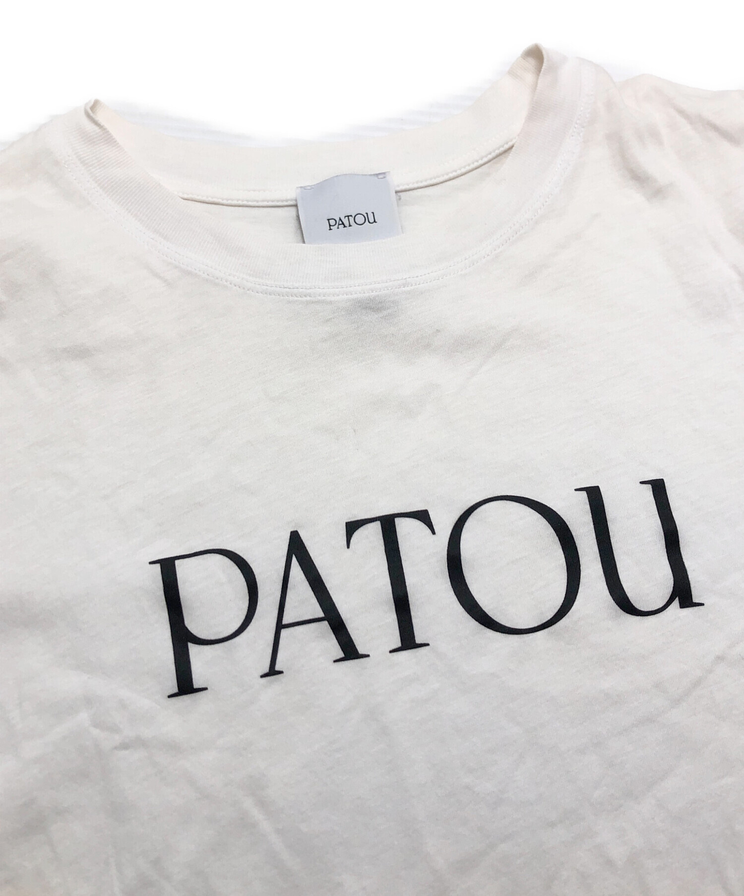 中古・古着通販】patou (パトゥ) Tシャツ ホワイト サイズ:XS