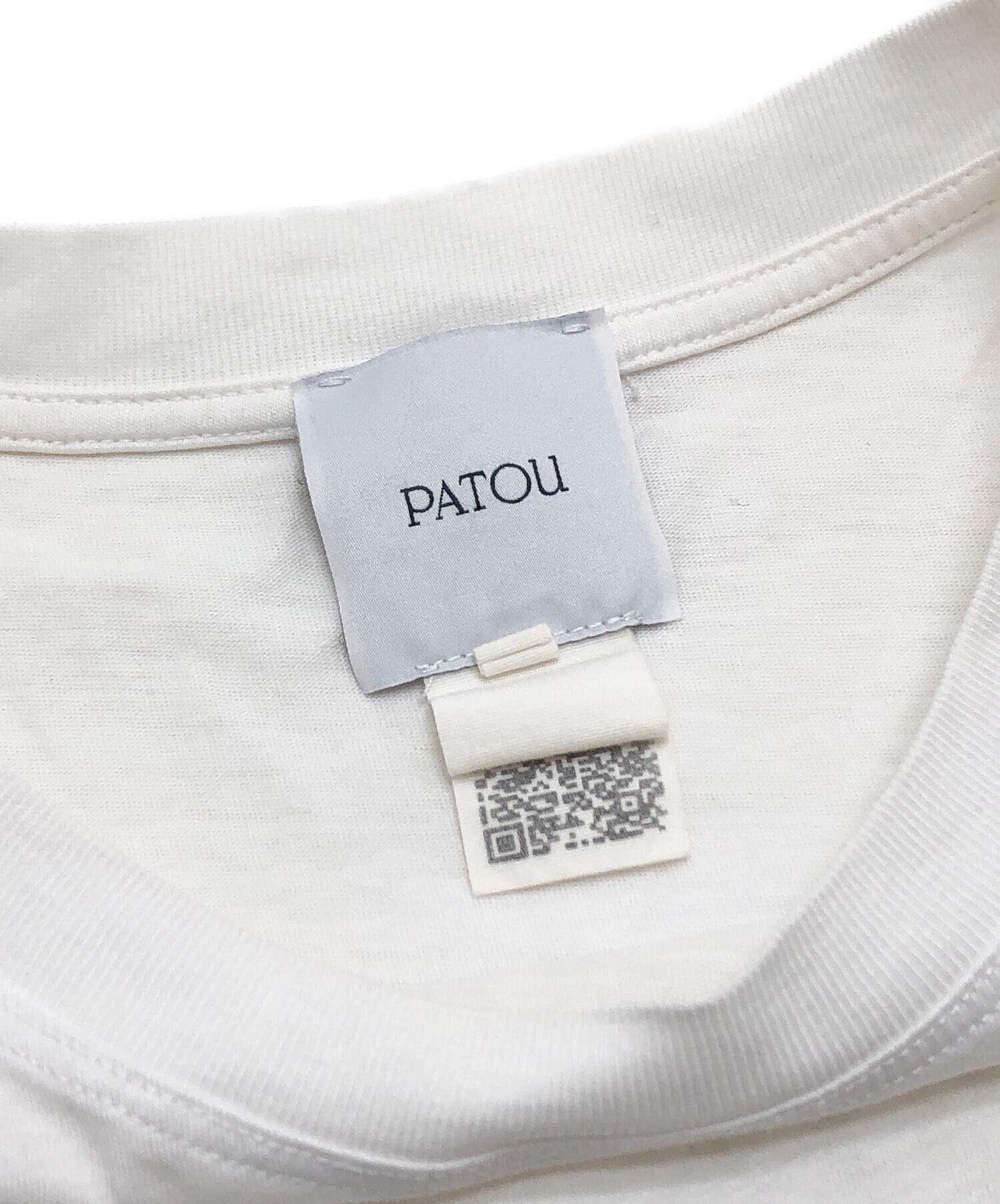 中古・古着通販】patou (パトゥ) Tシャツ ホワイト サイズ:XS