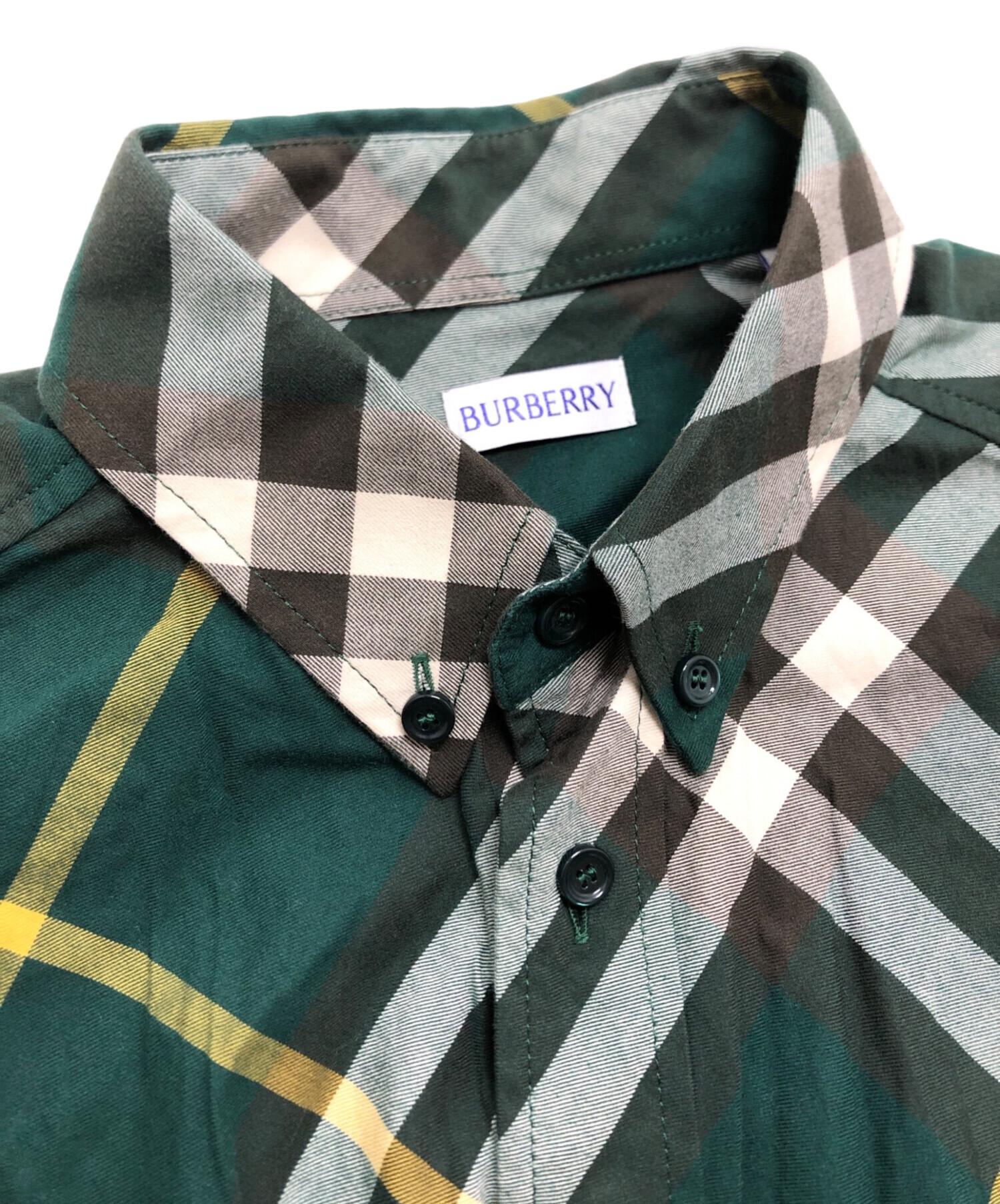 中古・古着通販】BURBERRY (バーバリー) ボタンダウンチェックシャツ