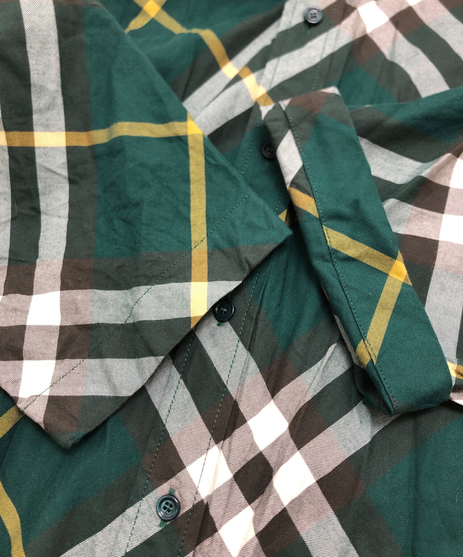 中古・古着通販】BURBERRY (バーバリー) ボタンダウンチェックシャツ