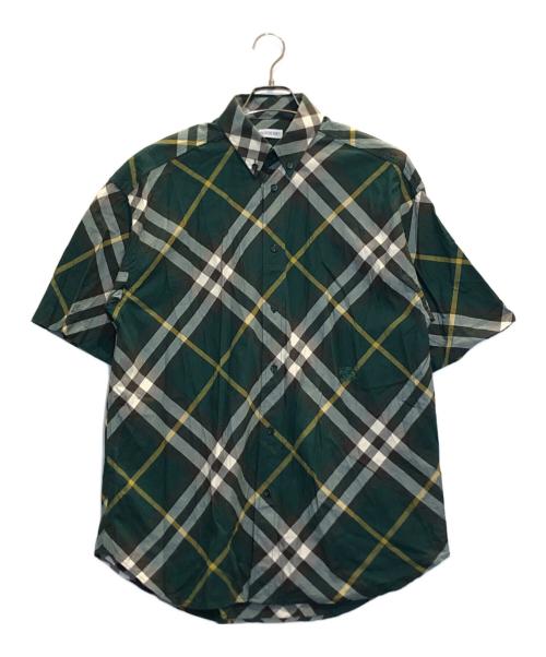 バーバリーカッターシャツ試着のみ 中古・古着通販】BURBERRY (バーバリー) ボタンダウンチェックシャツ