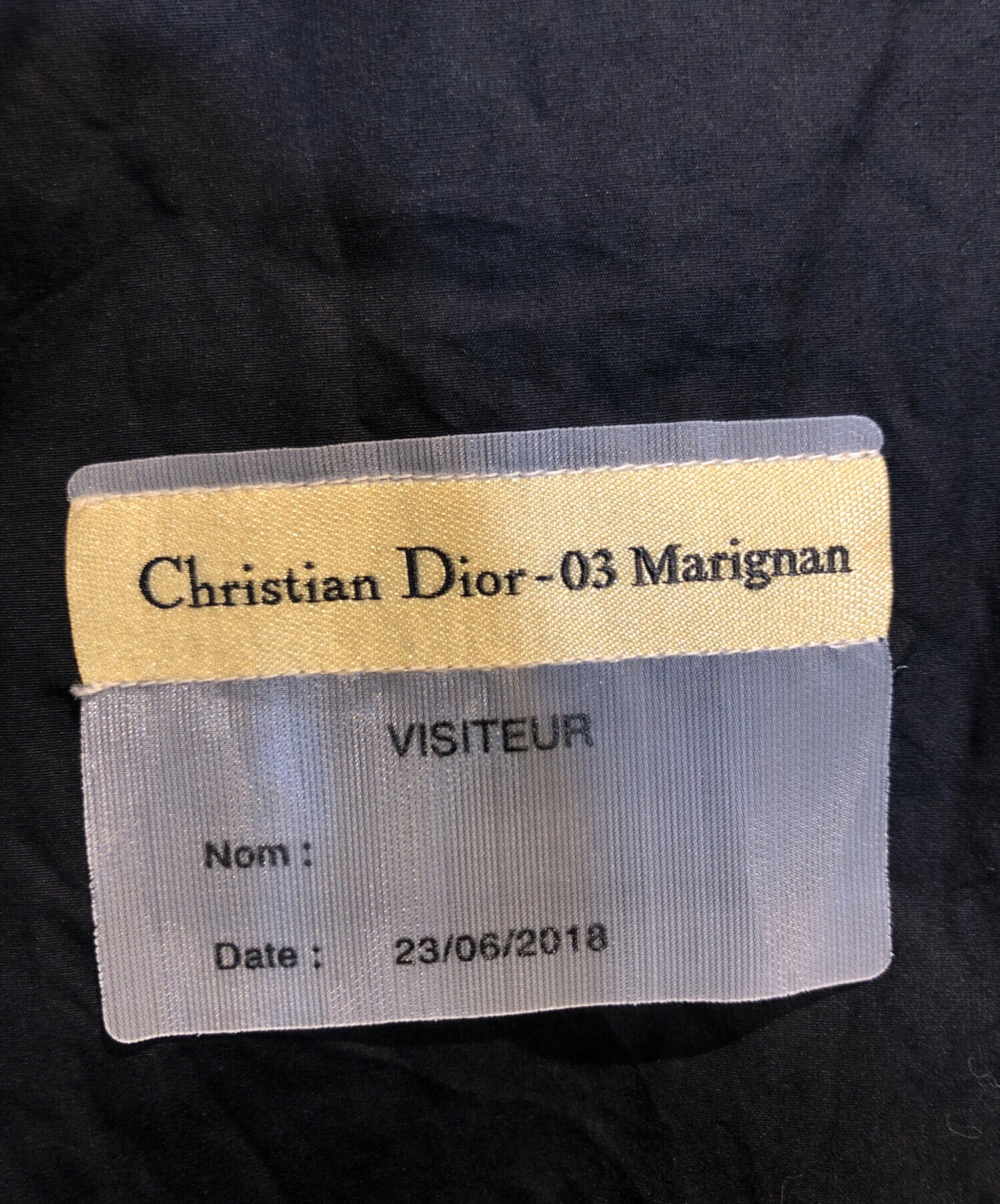 中古・古着通販】DIOR (ディオール) LOGO PATCH SHIRTS ブラック