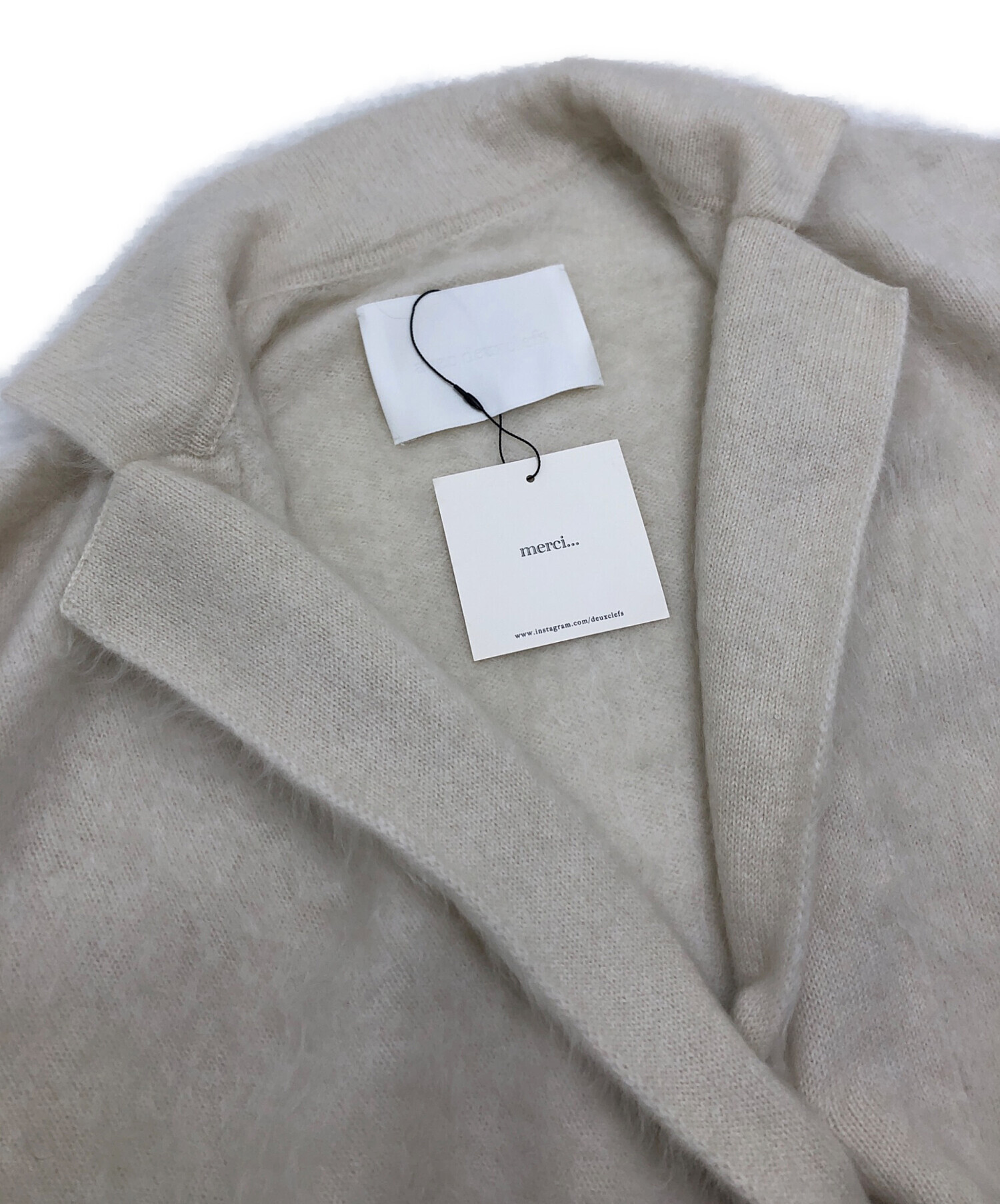 中古・古着通販】avec deuxclefs (アヴェクデュクレ) ファーカシミア 