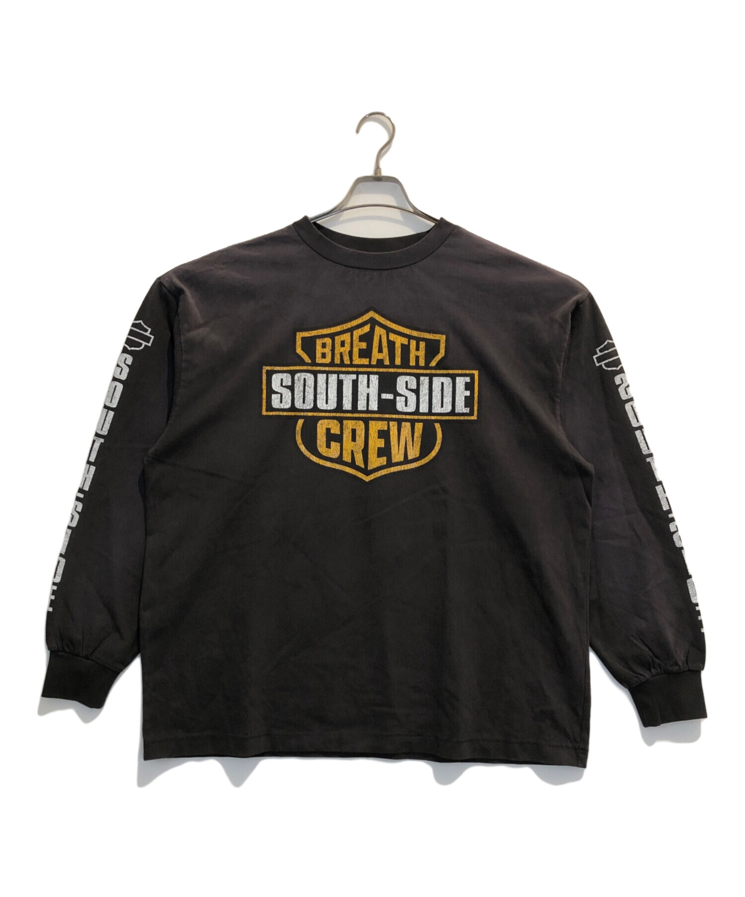 中古・古着通販】BREATH (ブレス) SOUTH SIDE MOTOR L/S TEE ブラック