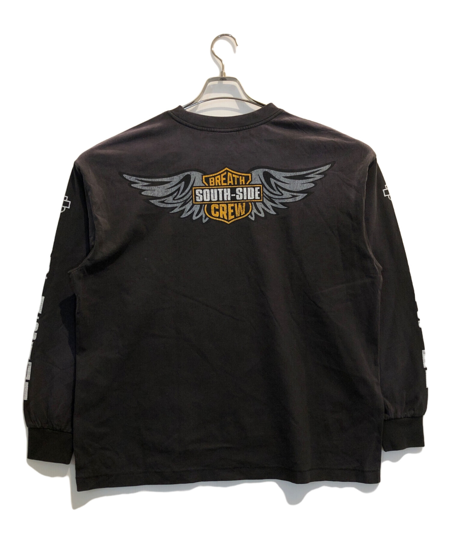 中古・古着通販】BREATH (ブレス) SOUTH SIDE MOTOR L/S TEE ブラック