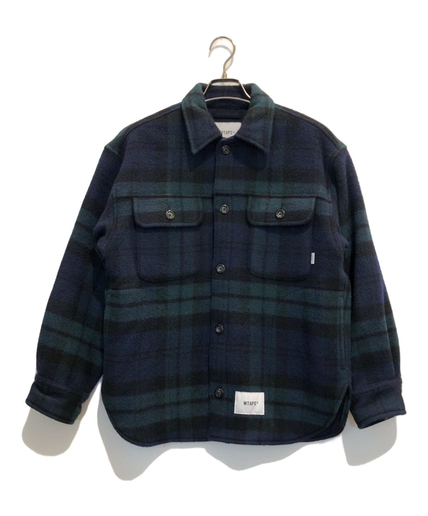 新品 L Wtaps WOPL TWEED TEXTILE OF ネイビー 中古・古着通販】WTAPS (ダブルタップス) WOPL MOSSER TEXTILE