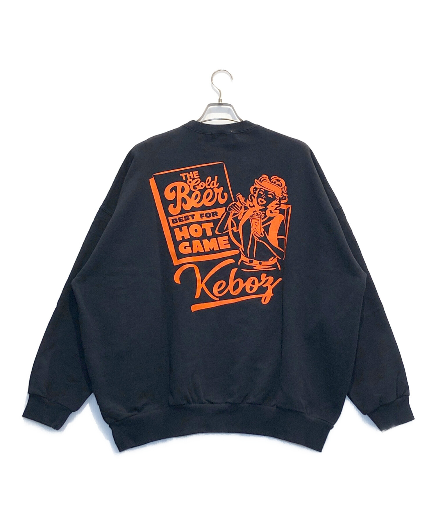 中古・古着通販】KEBOZ (ケボズ) バックプリントスウェット ブラック