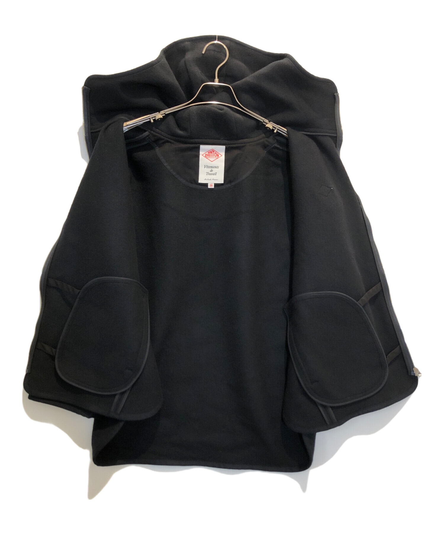 中古・古着通販】DANTON (ダントン) HOODED BLOUSON ブラック サイズ