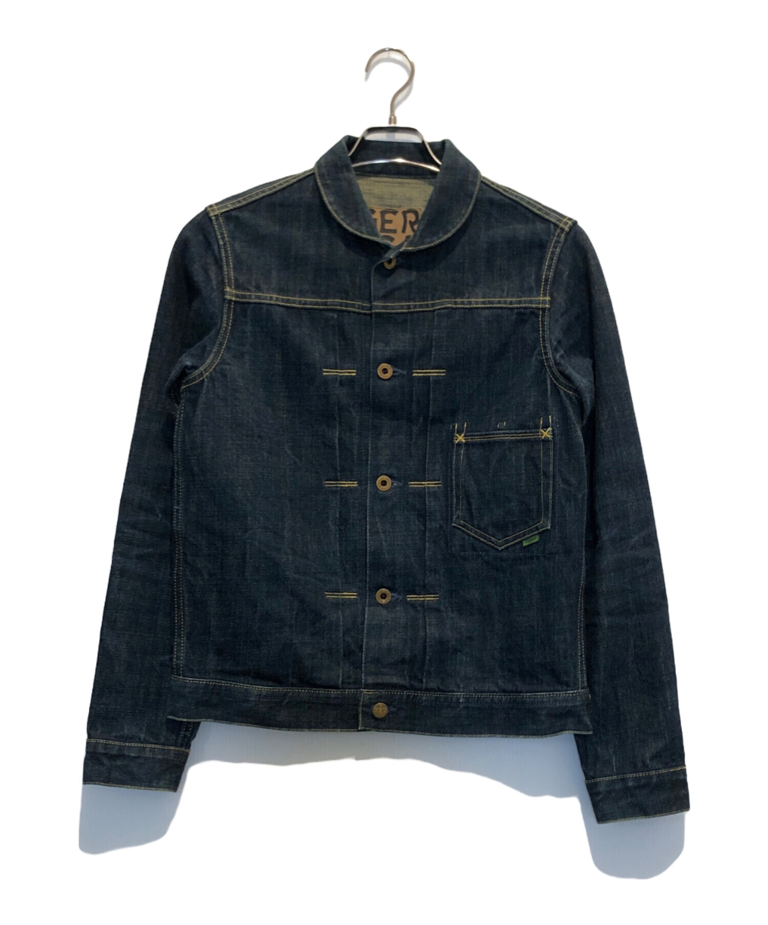 geruga gジャン デニムジャケット　ゲルガ 中古・古着通販】Geruga (ゲルガ) 14オンスラウンドカラーデニム