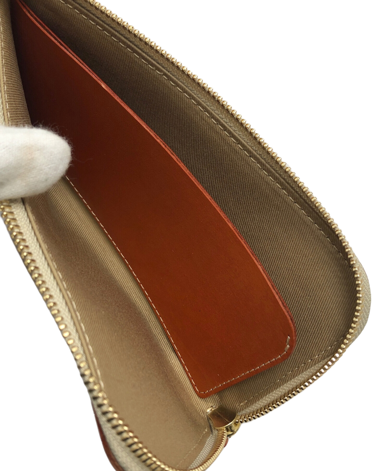 中古・古着通販】HUKURO (フクロウ) L字ファスナー長財布 ブラウン