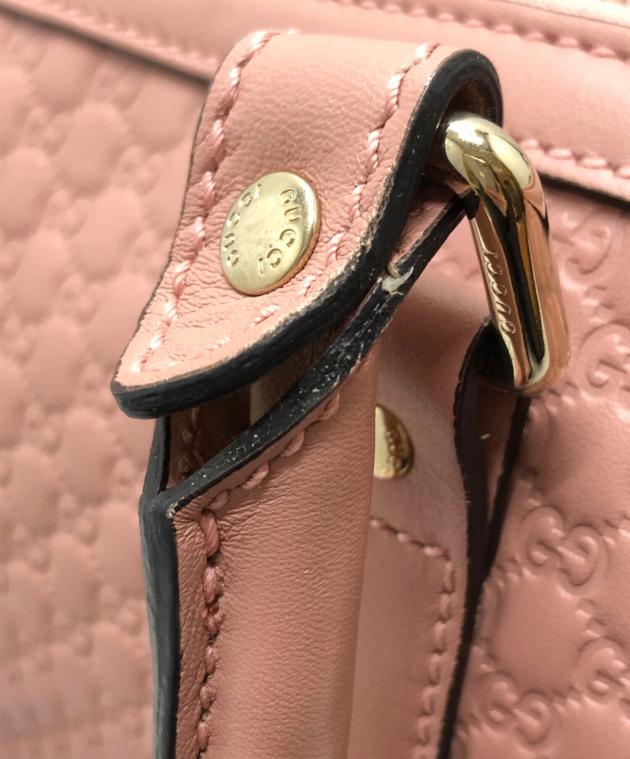 中古・古着通販】GUCCI (グッチ) マイクログッチシマ2WAYバッグ ピンク