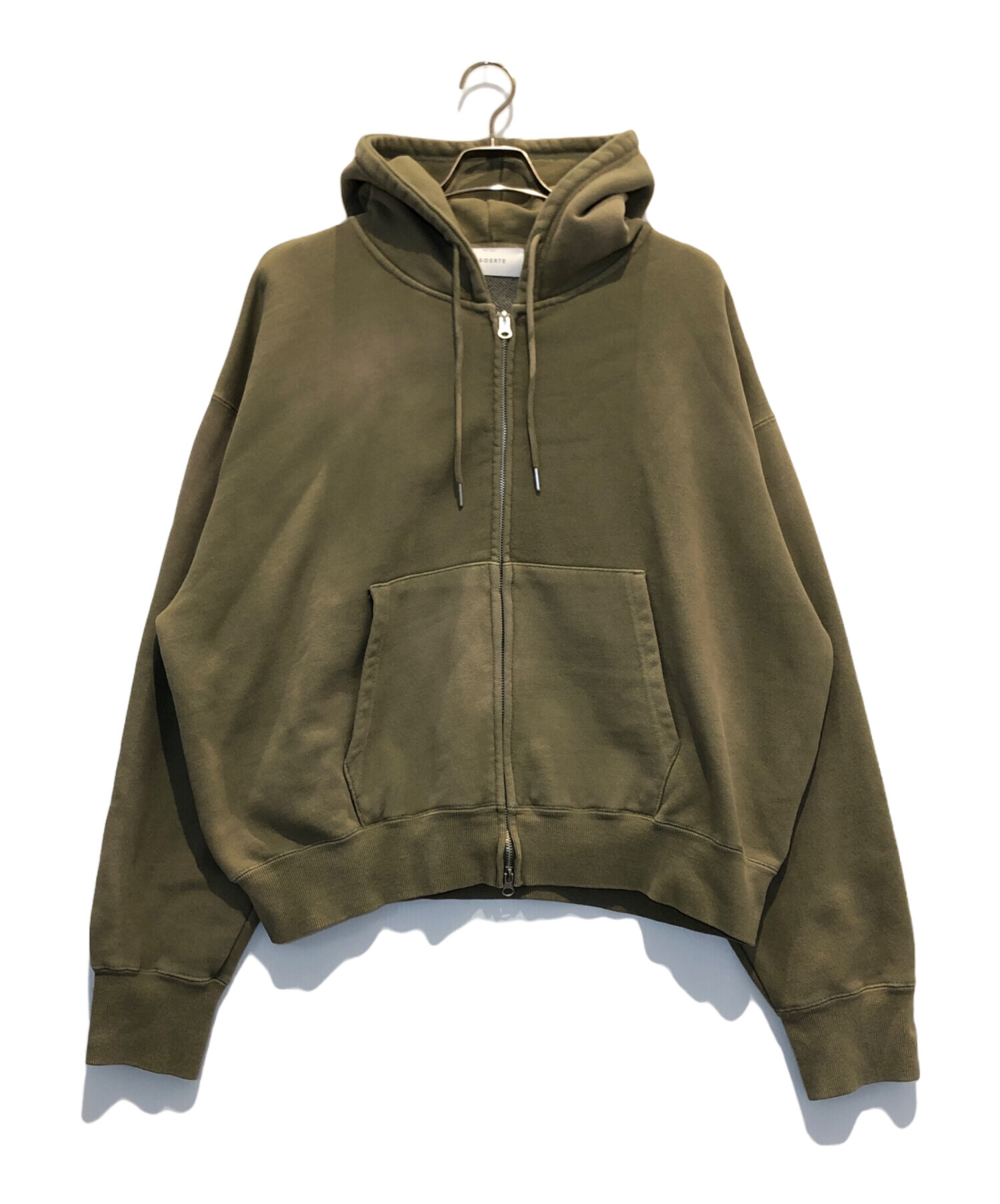 中古・古着通販】soerte (ソエルテ) ダブルジップパーカー ベージュ 