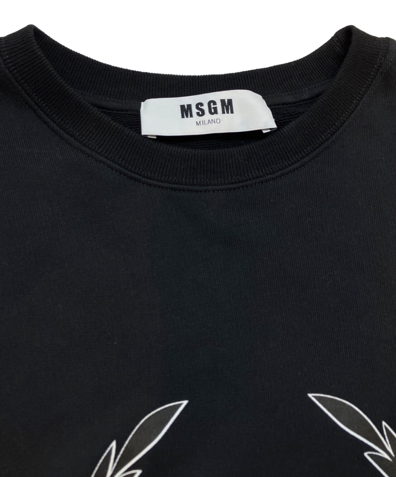 MSGM エムエスジーエム スウェット M 黒 【古着】【中古】【送料無料】 中古・古着通販】MSGM (エムエスジーエム) ロゴプリントスウェット