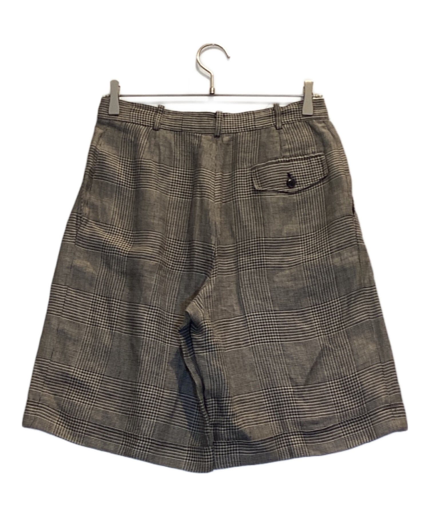 中古・古着通販】GUCCI (グッチ) 千鳥格子柄リネンハーフパンツ 