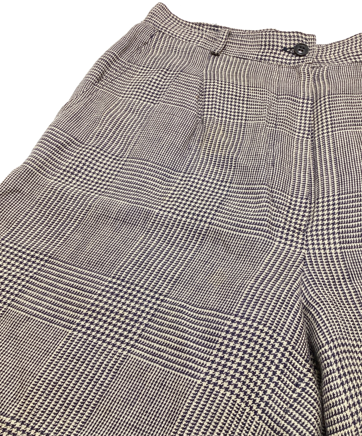 中古・古着通販】GUCCI (グッチ) 千鳥格子柄リネンハーフパンツ 