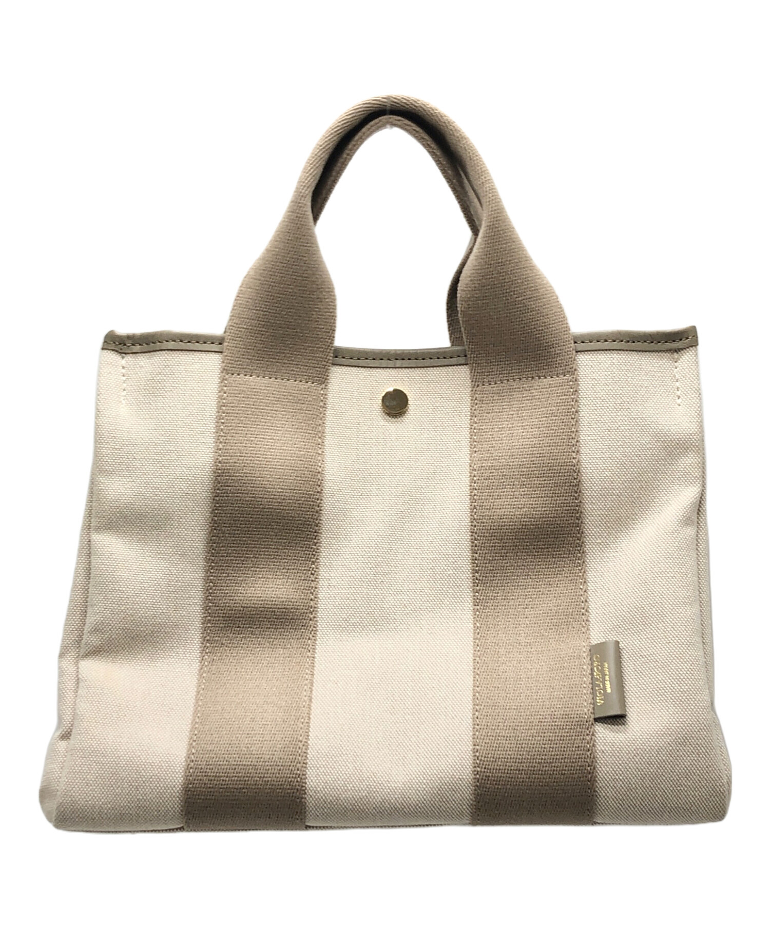 VIOLAd'ORO キャンバストートバッグ ベージュ 中古・古着通販】VIOLAd'ORO (ヴィオラドーロ) キャンバストートバッグ