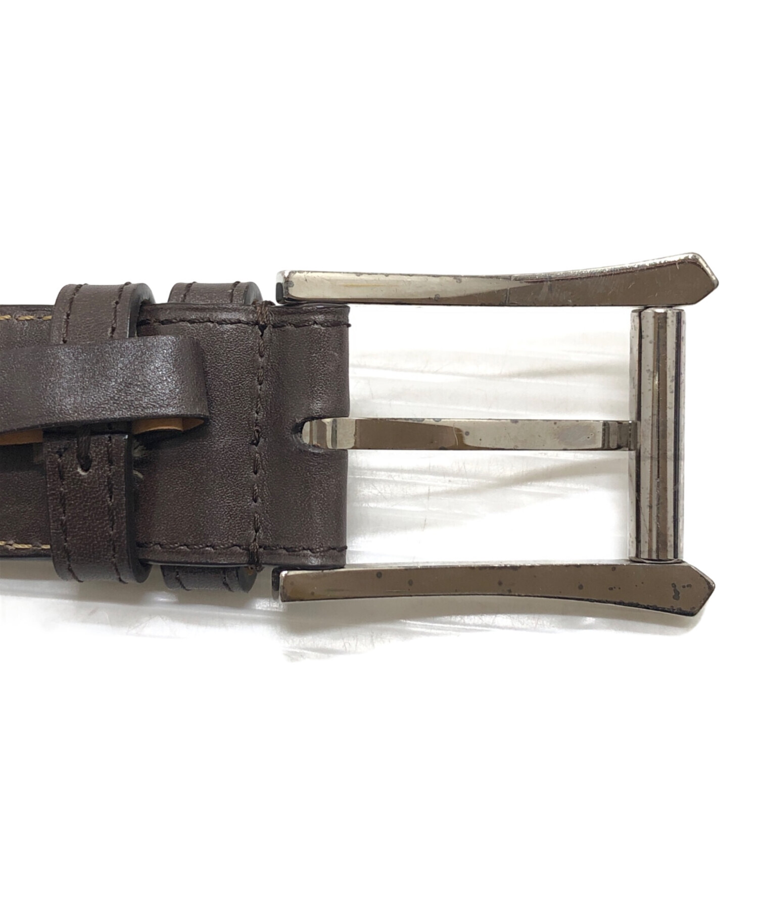 中古・古着通販】JOHN LOBB (ジョンロブ) レザーベルト ブラウン