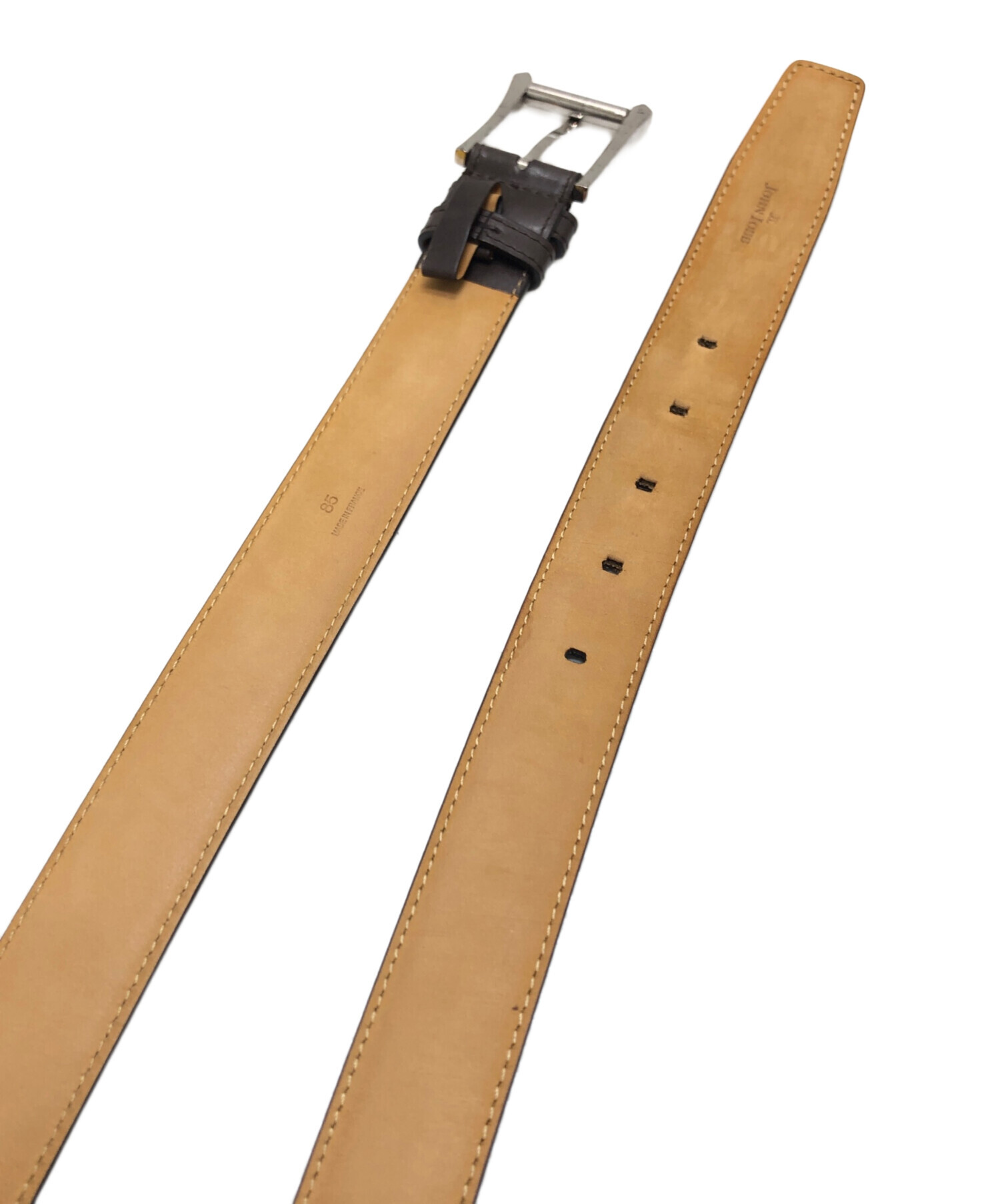 中古・古着通販】JOHN LOBB (ジョンロブ) レザーベルト ブラウン