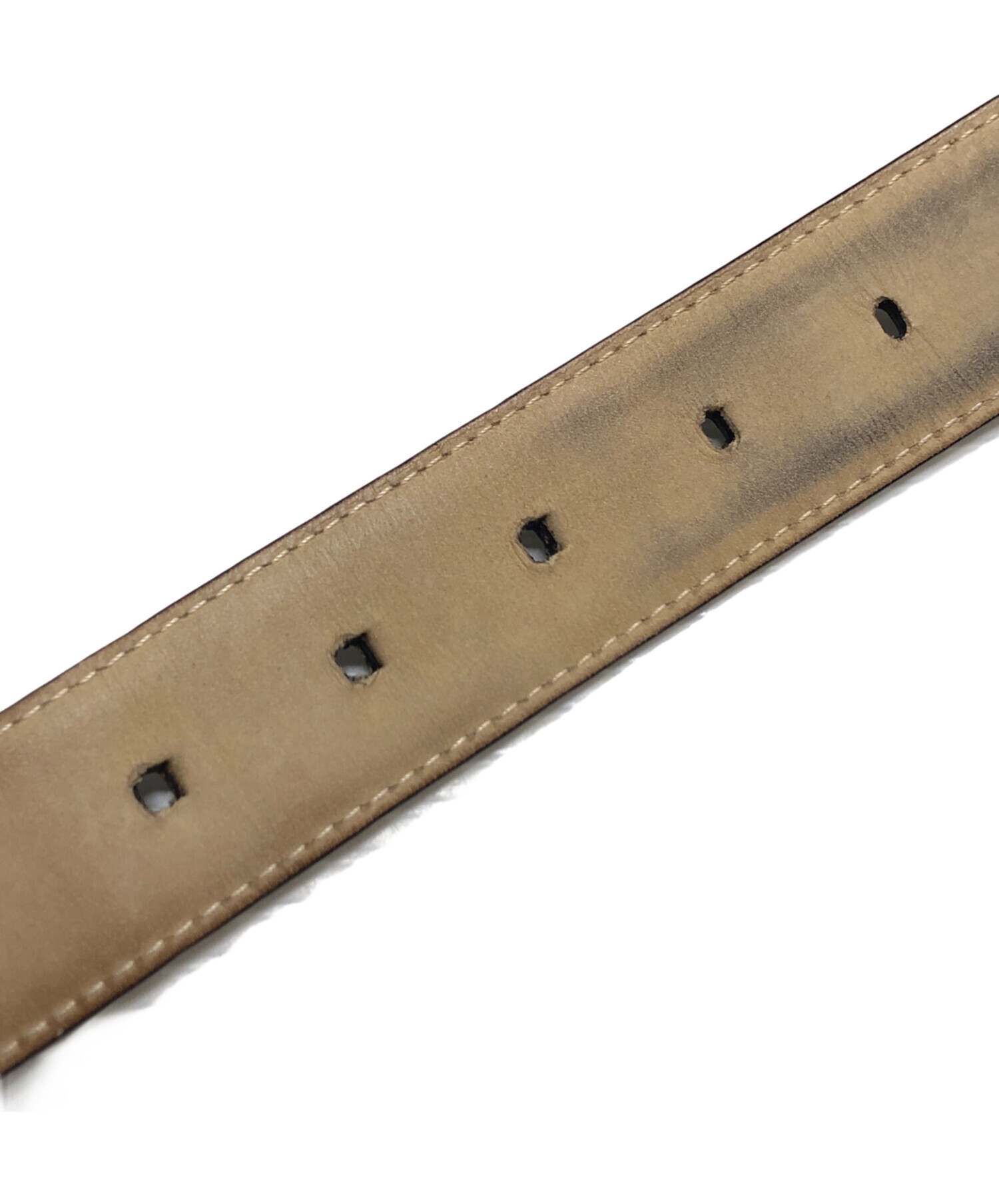 中古・古着通販】JOHN LOBB (ジョンロブ) レザーベルト ブラック