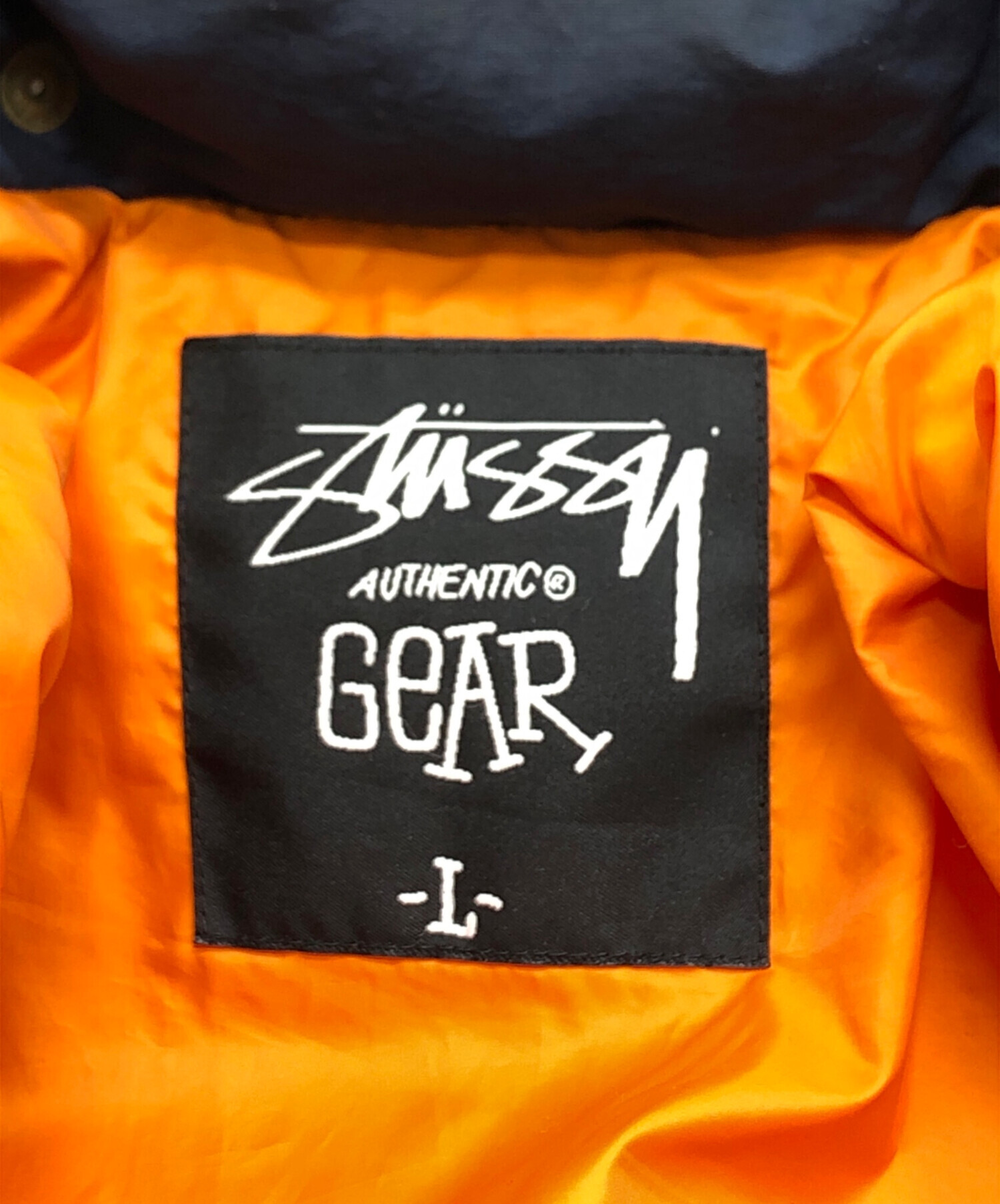 中古・古着通販】stussy (ステューシー) ダウンジャケット ネイビー