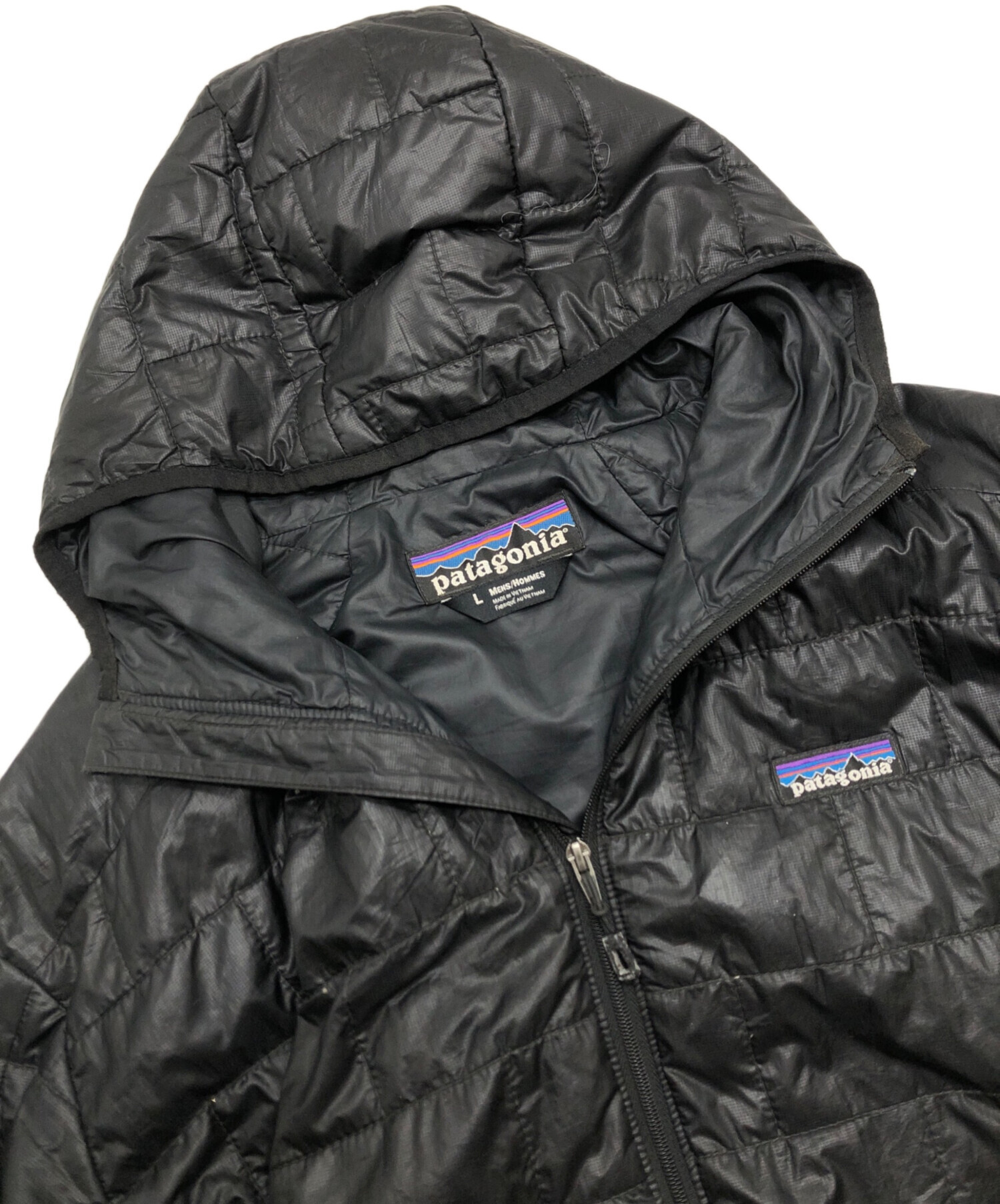 中古・古着通販】Patagonia (パタゴニア) ナノパフフーディ ブラック 