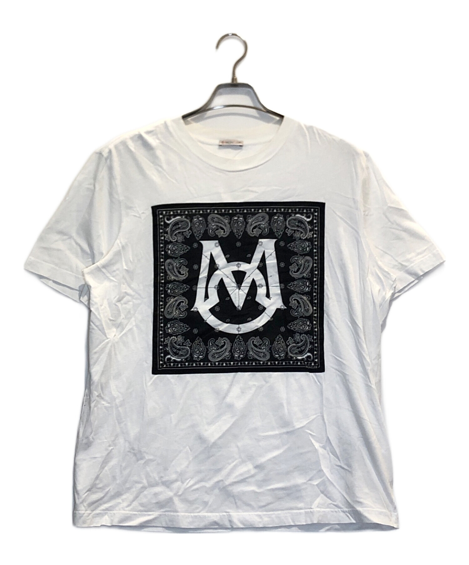 中古・古着通販】MONCLER (モンクレール) バンダナTシャツ ブラック 