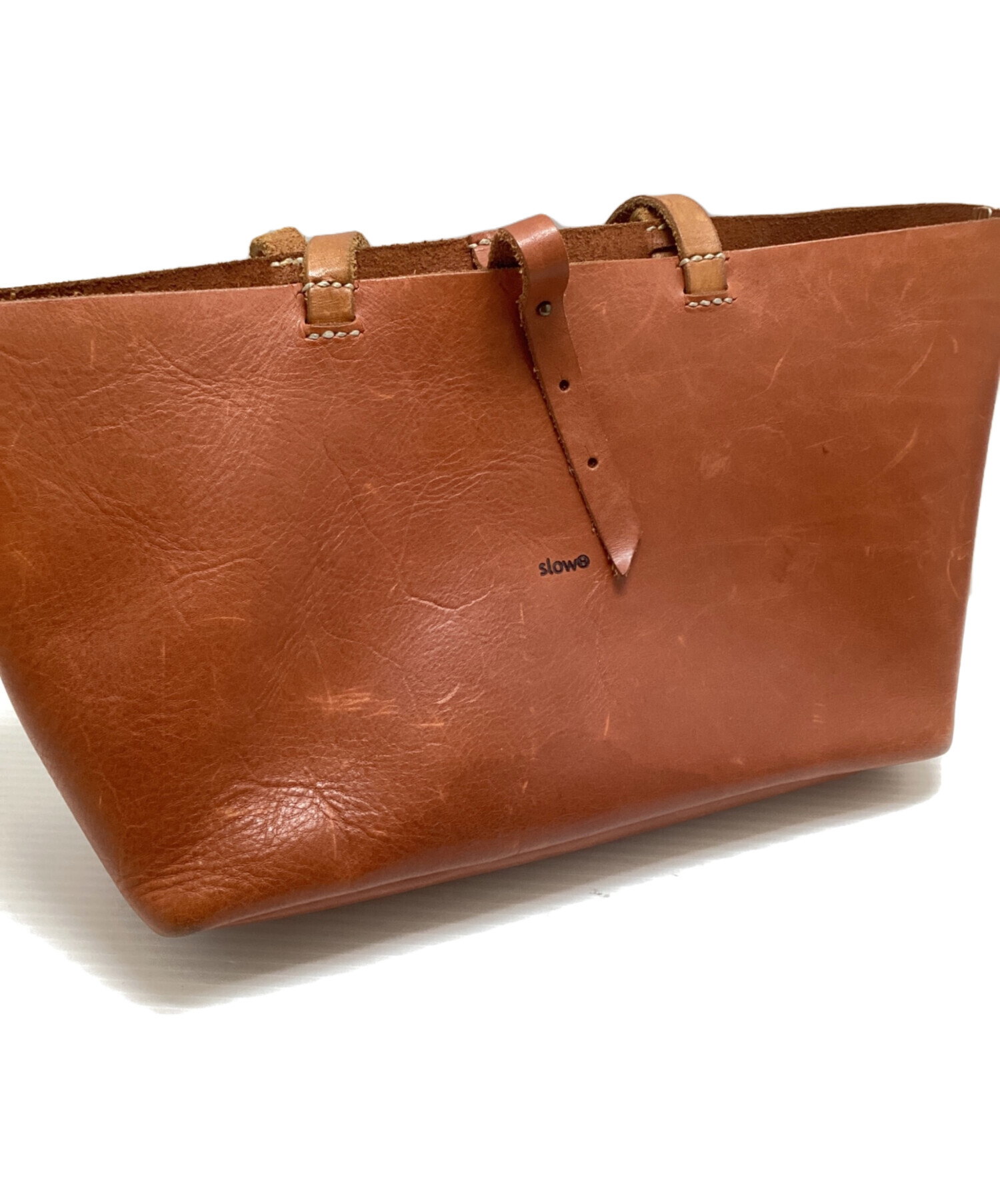 中古・古着通販】SLOW (スロウ) レザートートバッグ ブラウン