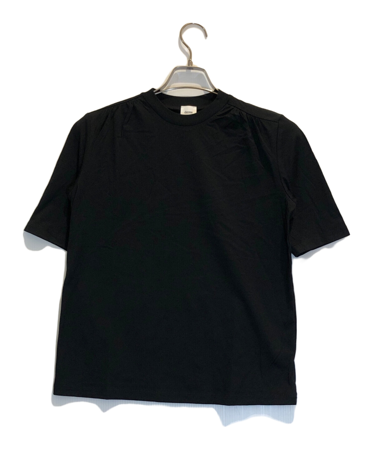 中古・古着通販】deres (デレス) クルーネックTシャツ ブラック サイズ