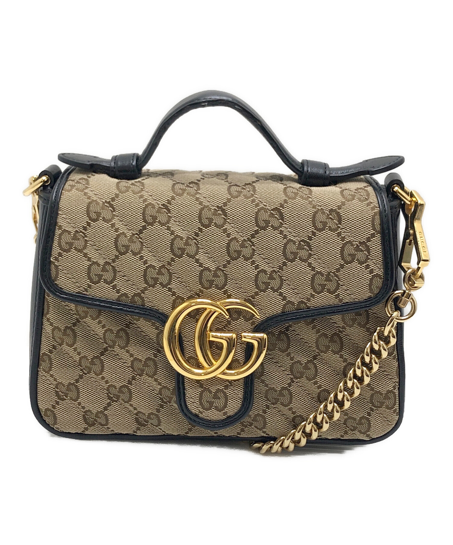 中古・古着通販】GUCCI (グッチ) GGマーモントミニトップハンドル