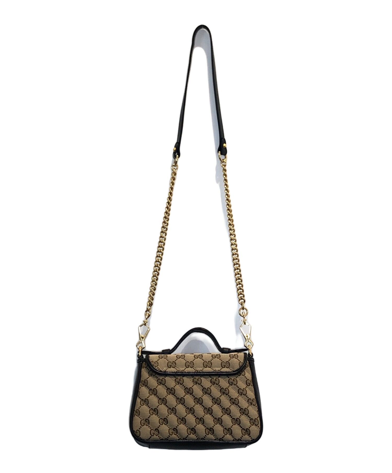中古・古着通販】GUCCI (グッチ) GGマーモントミニトップハンドル 