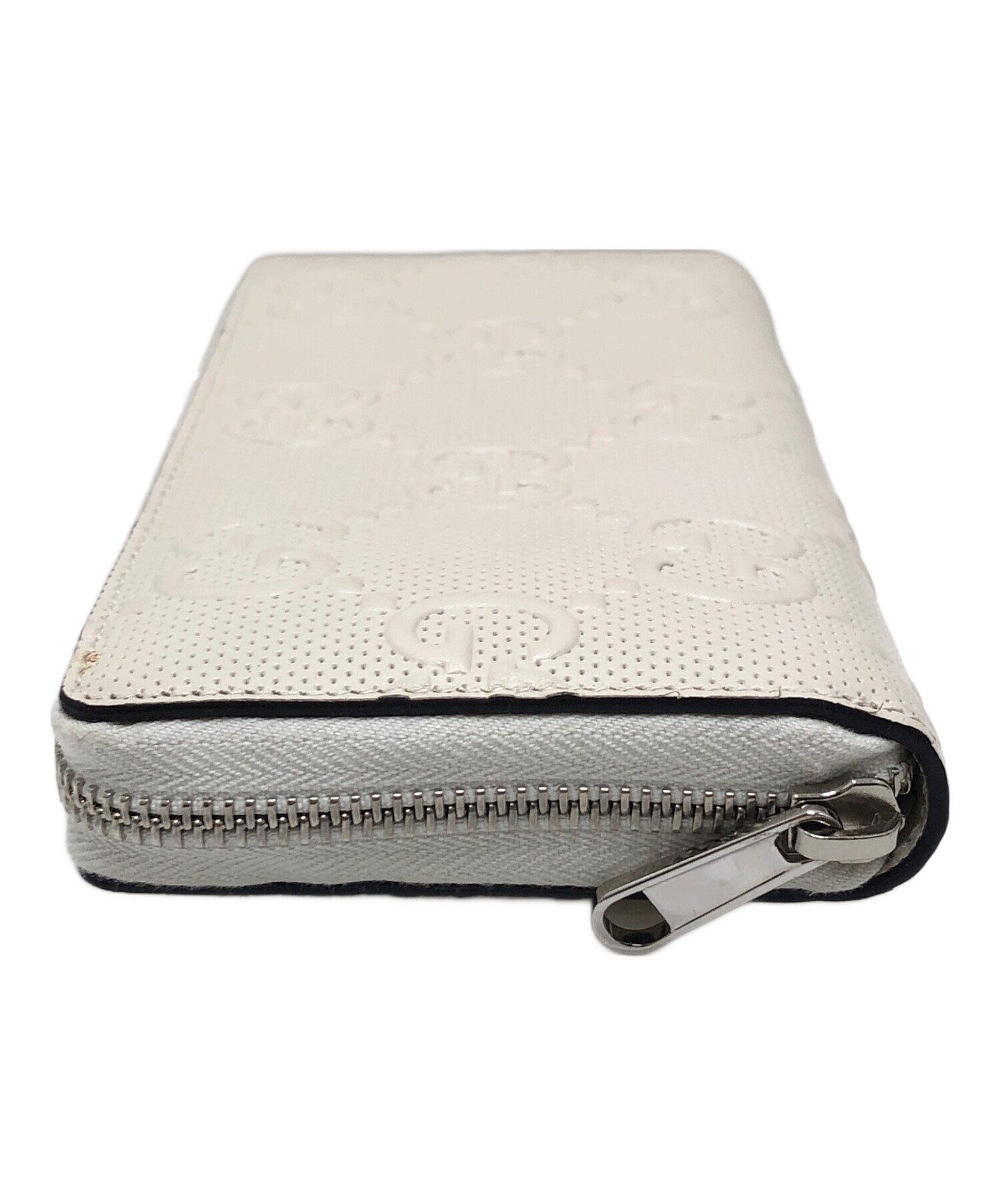 GUCCI GGエンボスジップアラウンドウォレット 定価¥101,200税込 中古・古着通販】GUCCI (グッチ) GGエンボスジップアラウンド