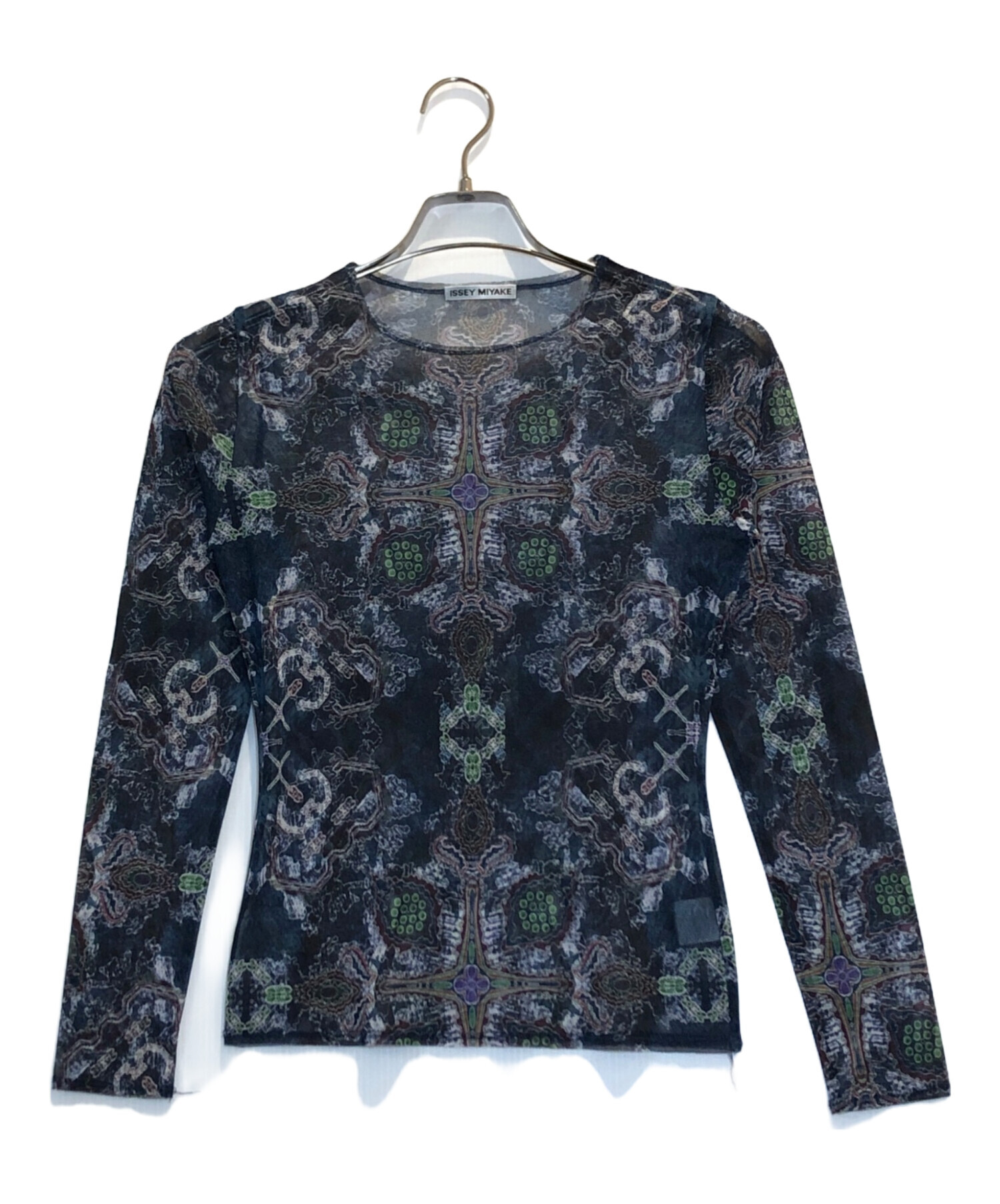 中古・古着通販】ISSEY MIYAKE (イッセイミヤケ) 総柄シアーカットソー 