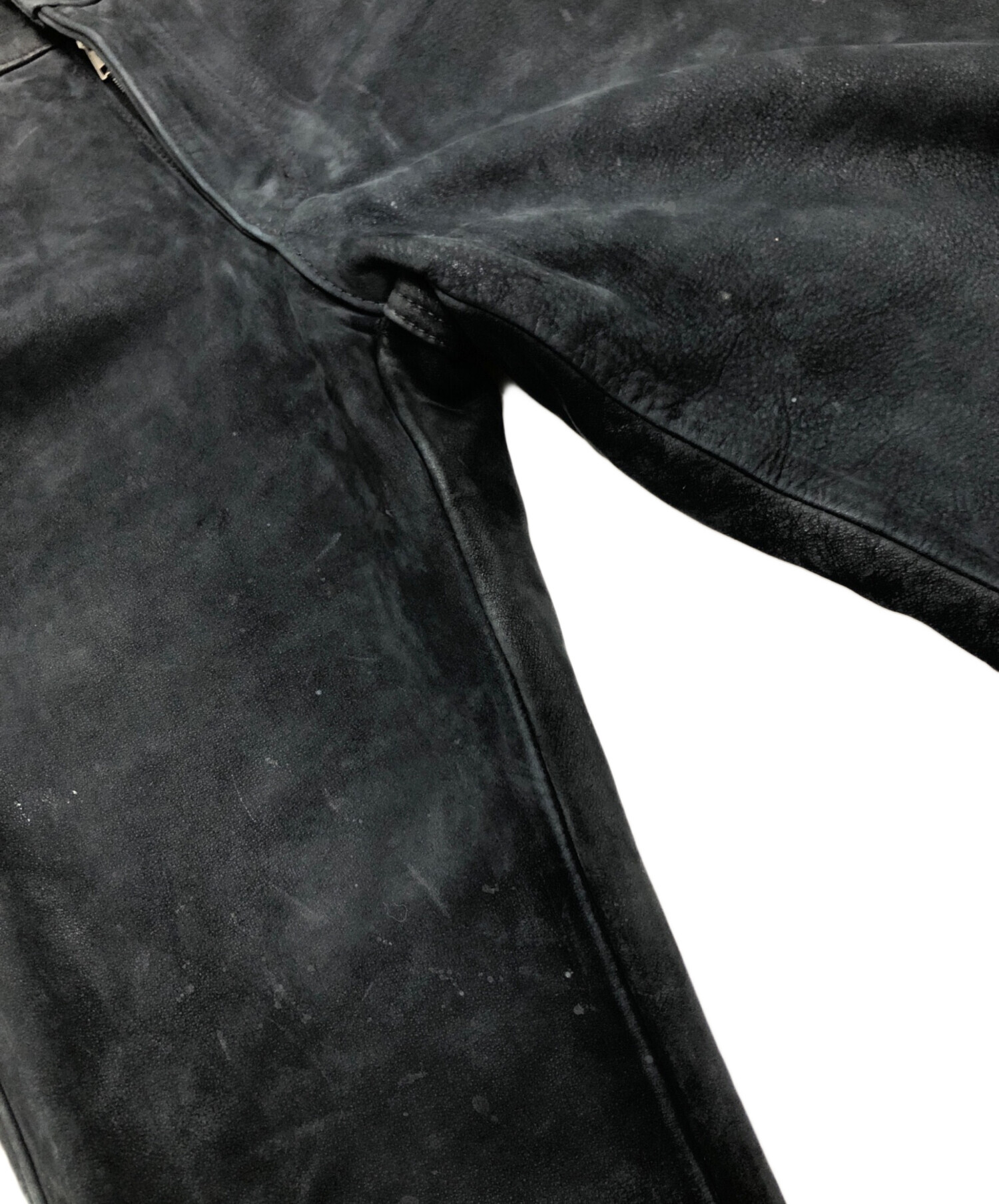 中古・古着通販】Schott (ショット) レザーパンツ ブラック サイズ:30