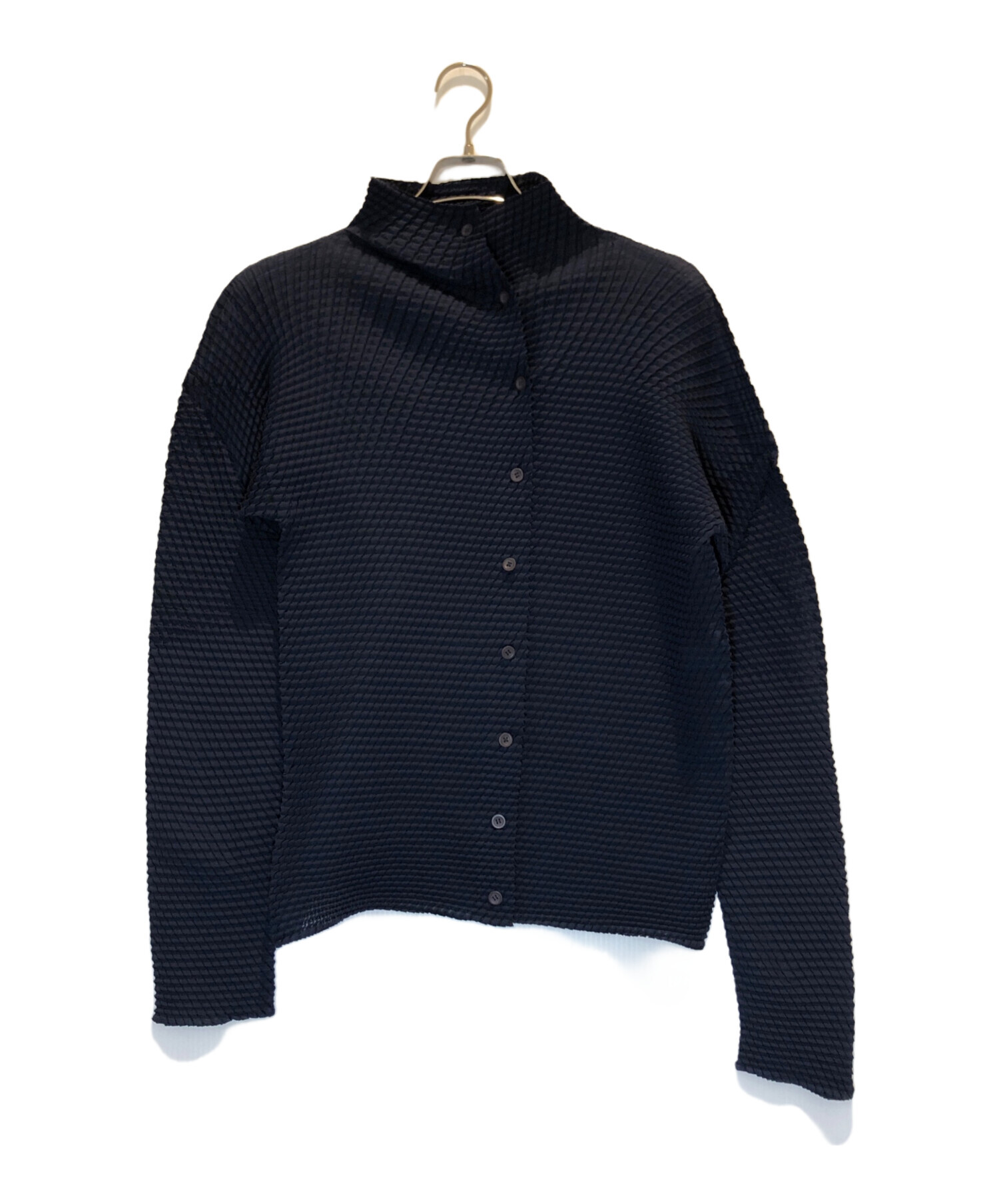 中古・古着通販】ISSEY MIYAKE (イッセイミヤケ) プリーツシャツ