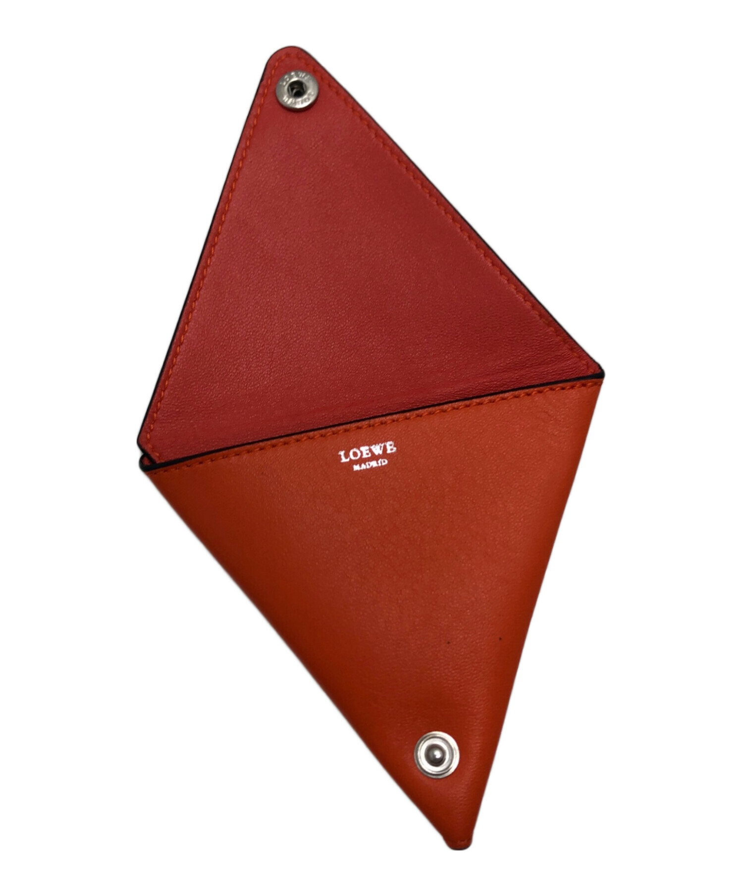 中古・古着通販】LOEWE (ロエベ) トライアングルコインケース オレンジ