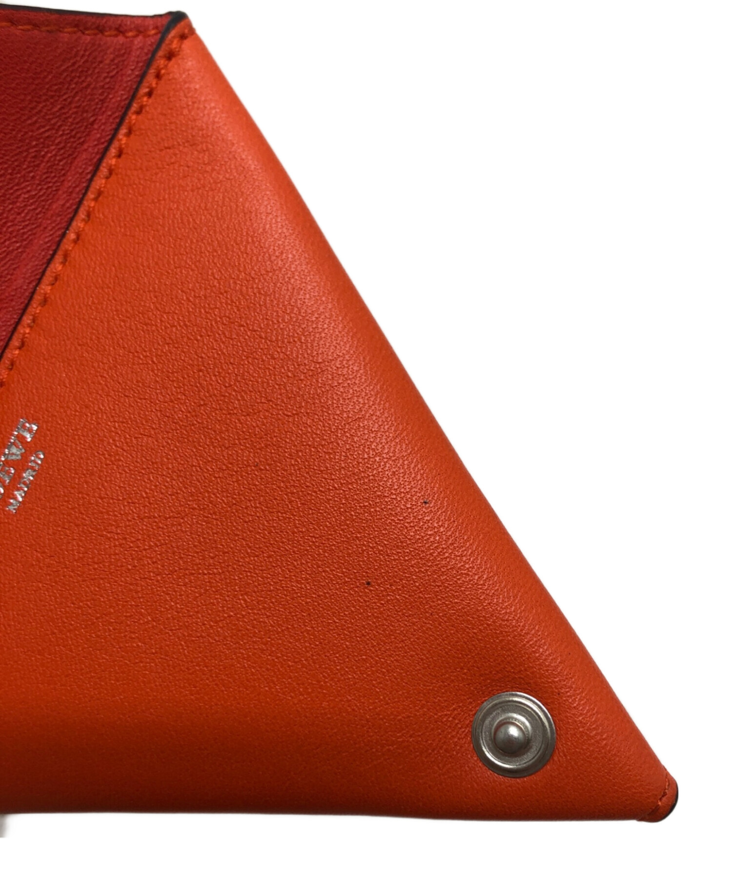 中古・古着通販】LOEWE (ロエベ) トライアングルコインケース オレンジ