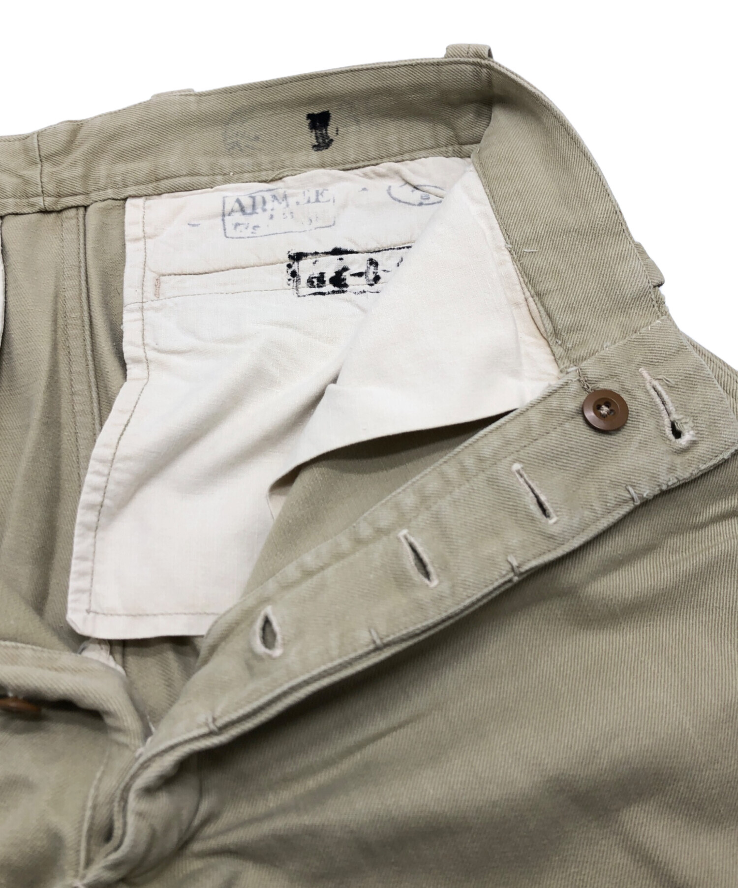 中古・古着通販】French Army (フランス軍) M52チノパン ベージュ