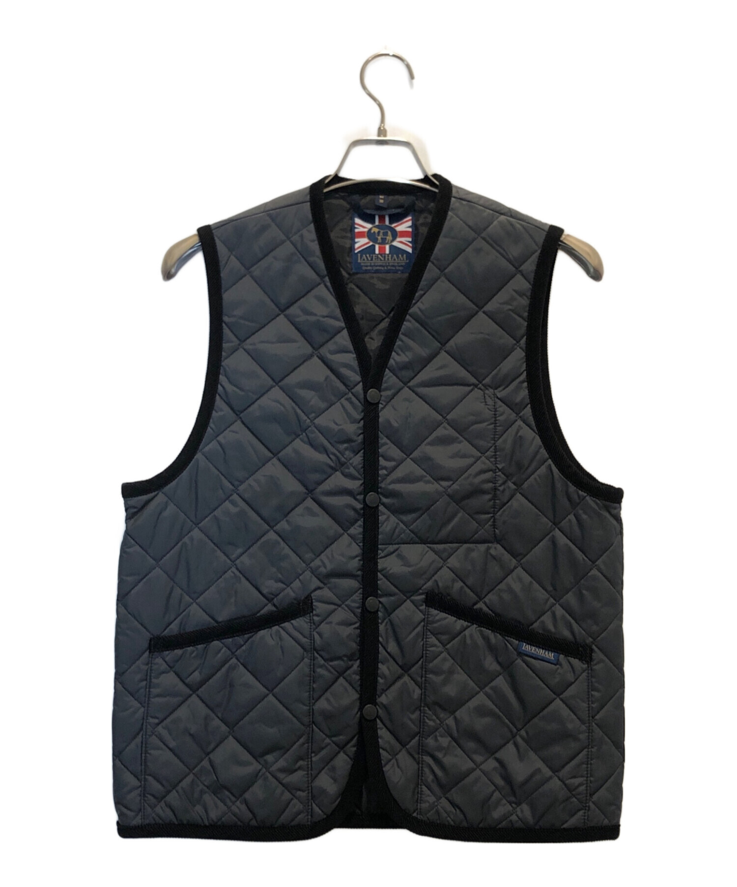 中古・古着通販】LAVENHAM (ラベンハム) キルティングベスト グレー